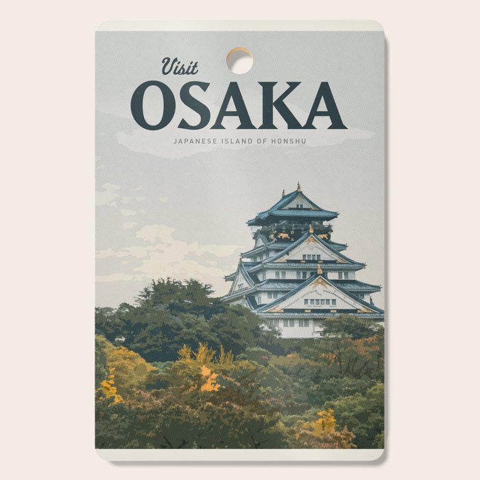 Visit Osaka Cutting Board Gallery Image 1