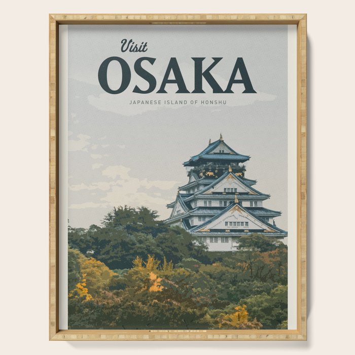 Visit Osaka Serving Tray Gallery Image 1