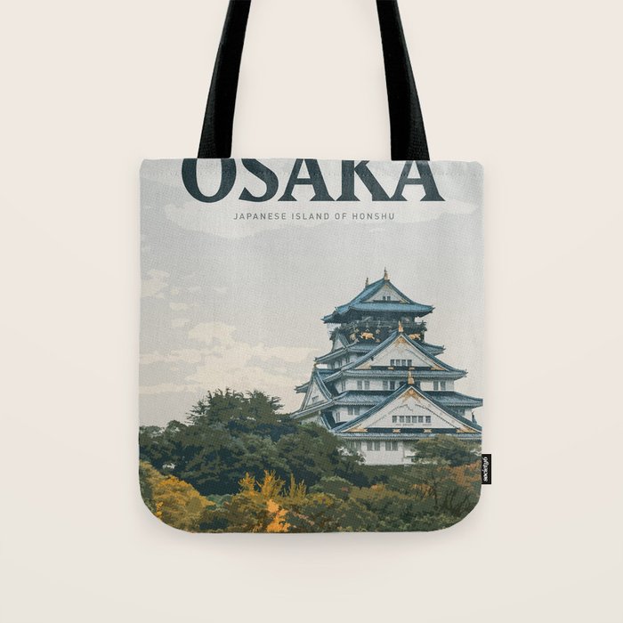 Visit Osaka Tote Bag Gallery Image 1