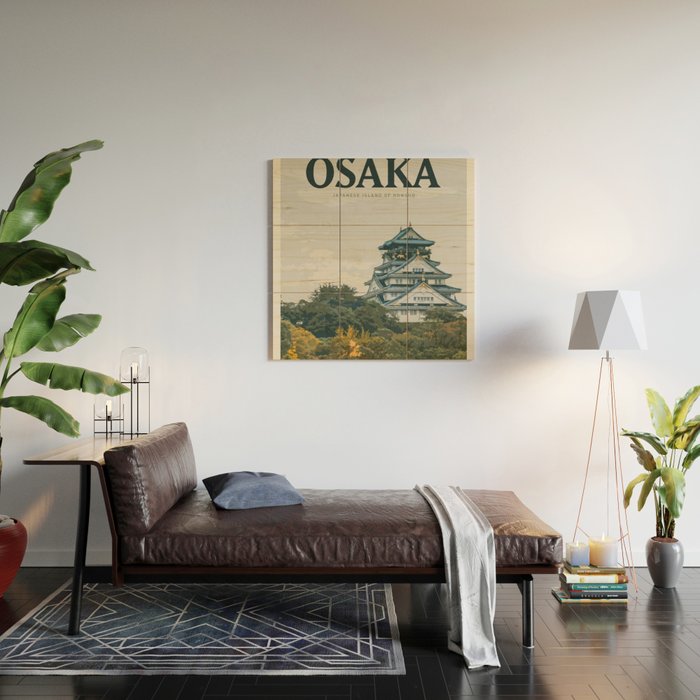 Visit Osaka Wood Wall Art Gallery Image 2