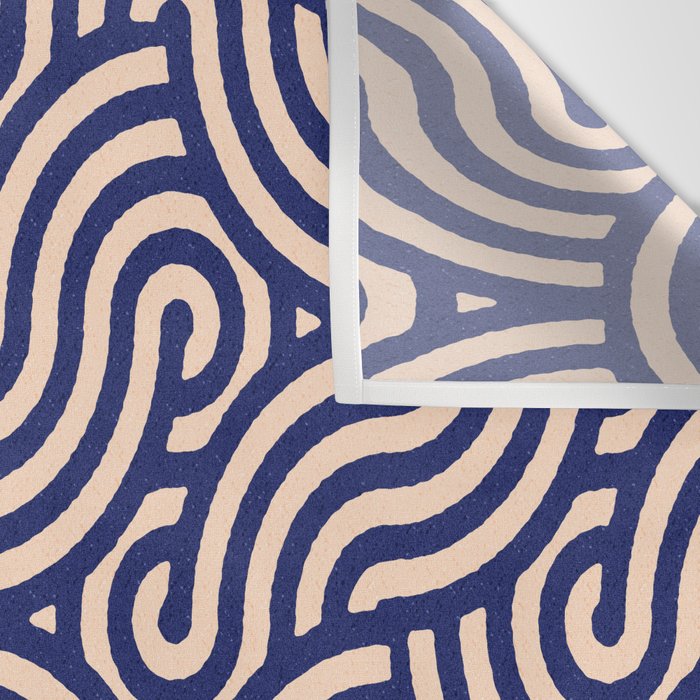 SWIRL Lapis and Almond Wall Tapestry Gallery Image 3