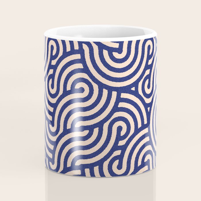 SWIRL Lapis and Almond Coffee Mug Gallery Image 4