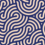 SWIRL Lapis and Almond Coffee Mug Gallery Image 2