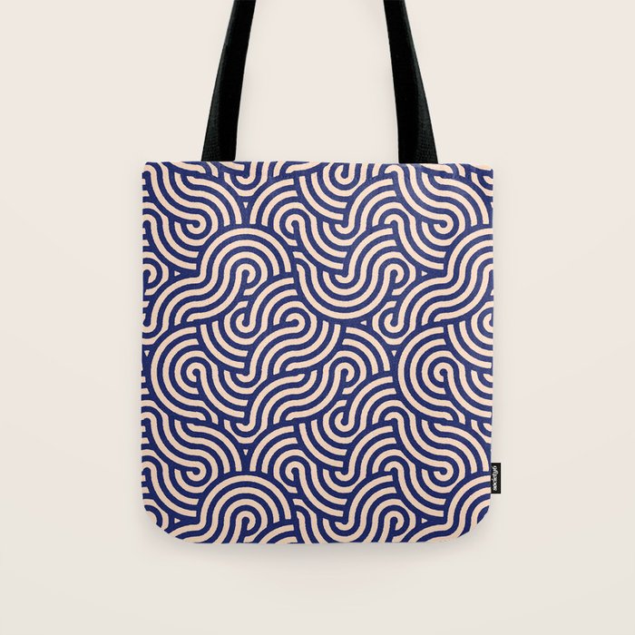 SWIRL Lapis and Almond Tote Bag Gallery Image 1