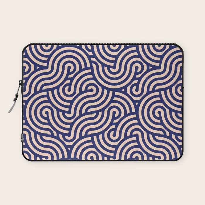 SWIRL Lapis and Almond Laptop Sleeve Gallery Image 1