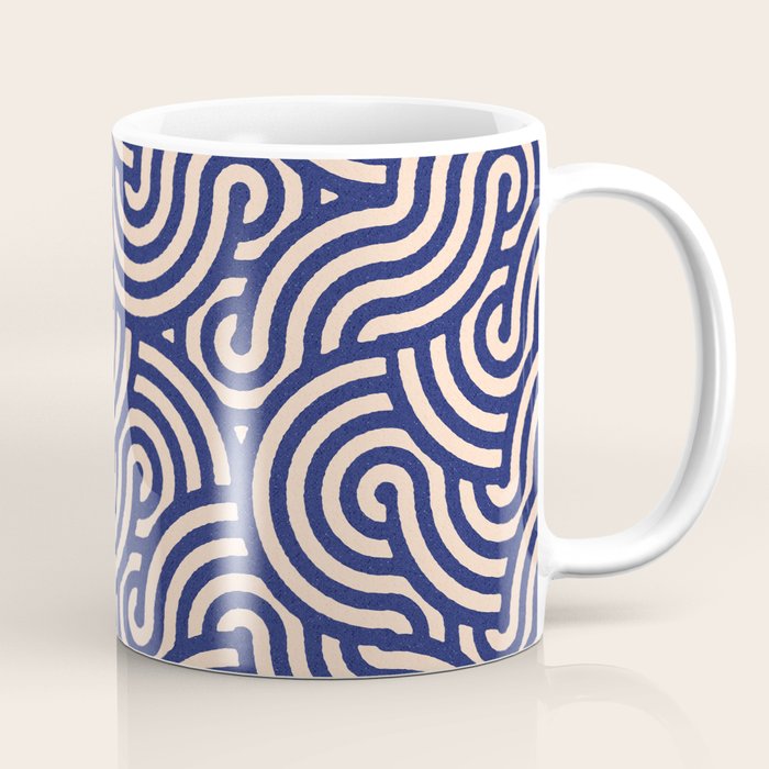 SWIRL Lapis and Almond Coffee Mug Gallery Image 1