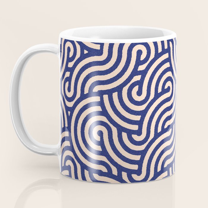 SWIRL Lapis and Almond Coffee Mug Gallery Image 3