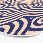 SWIRL Lapis and Almond Bath Mat Gallery Image 3