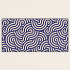 SWIRL Lapis and Almond Desk Mat Gallery Image 3
