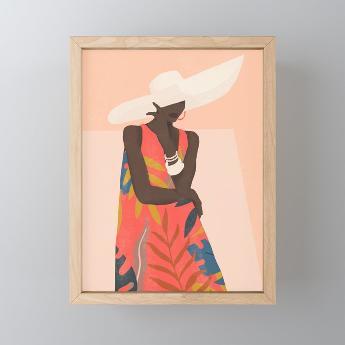 Tropical Girl 19 Mini Art Print Gallery Image 1