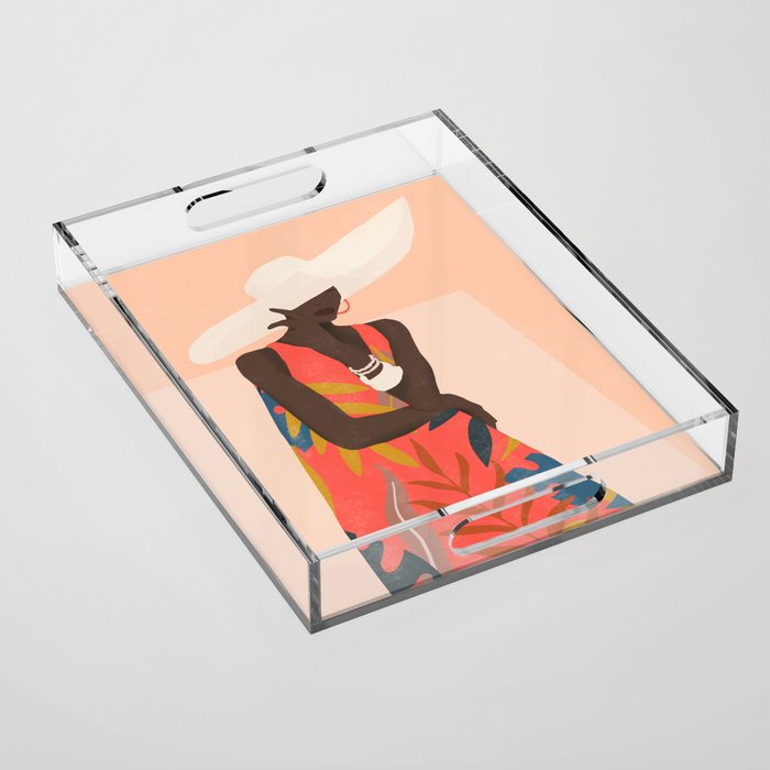 Tropical Girl 19 Acrylic Tray Gallery Image 1