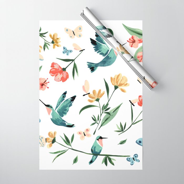 Hummingbirds Wrapping Paper Gallery Image 1
