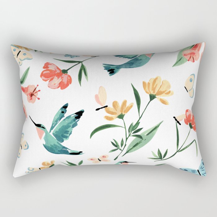 Hummingbirds Rectangular Pillow Gallery Image 2