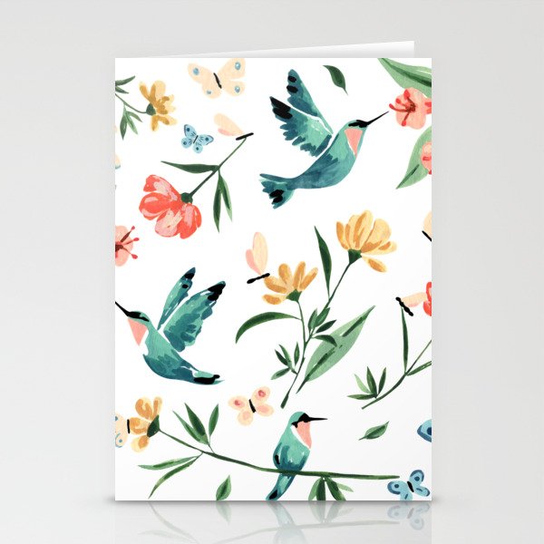 Hummingbirds Stationery Card Gallery Image 1