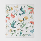 Hummingbirds Throw Blanket Gallery Image 2