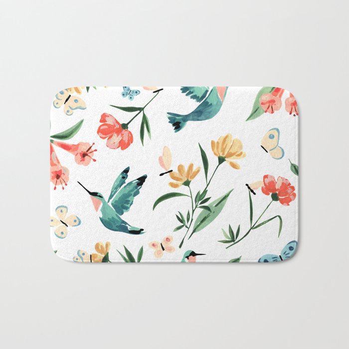 Hummingbirds Bath Mat Gallery Image 1