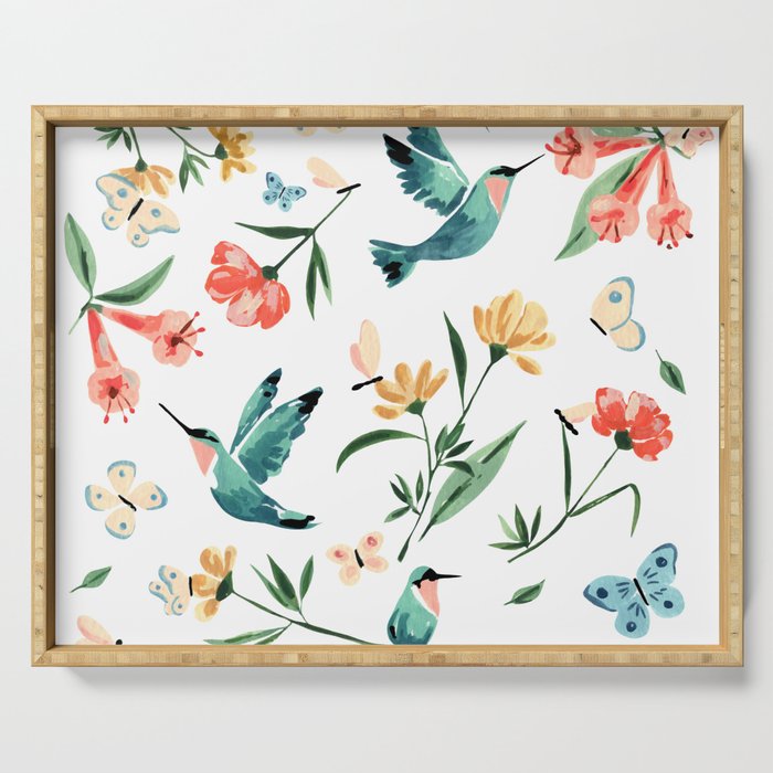 Hummingbirds Serving Tray Gallery Image 1