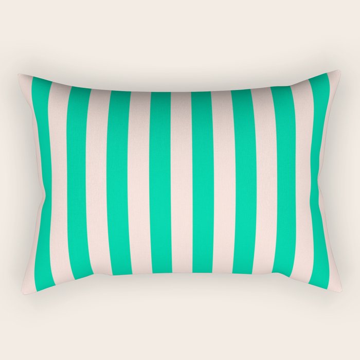 minted stripe  Rectangular Pillow Gallery Image 1