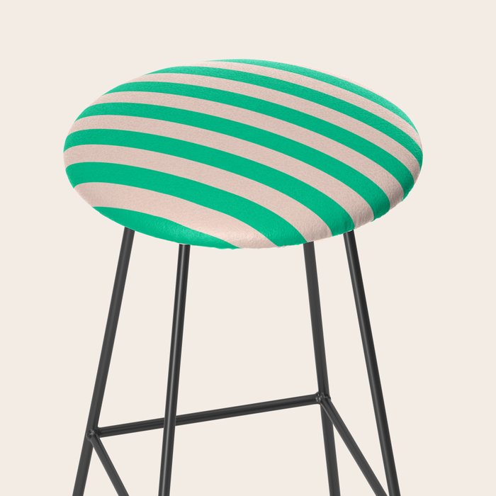 minted stripe  Stool Gallery Image 2