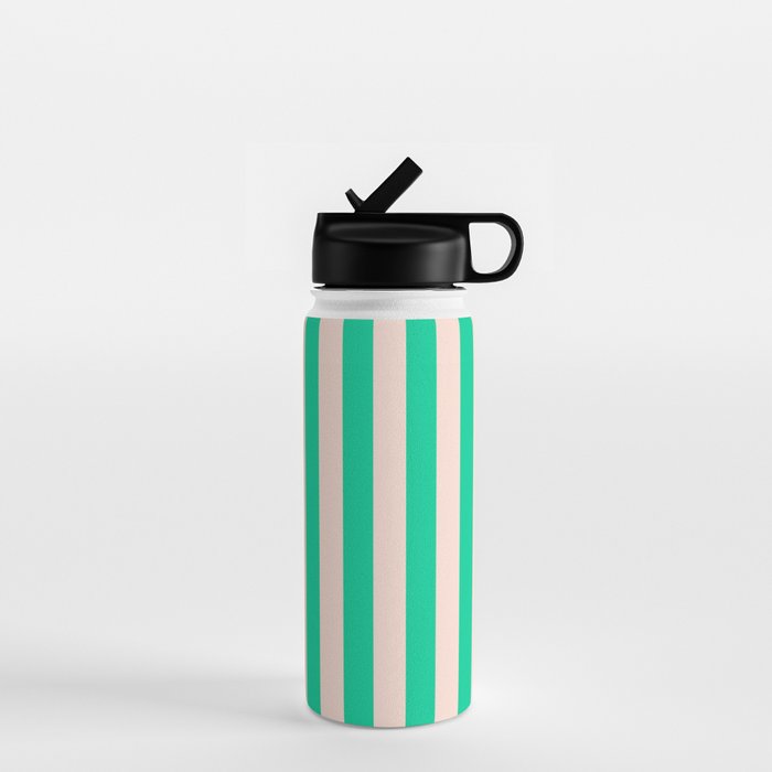 minted stripe  Water Bottle Gallery Image 1