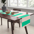 minted stripe  Table Runner Gallery Image 2