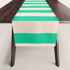 minted stripe  Table Runner Gallery Image 1