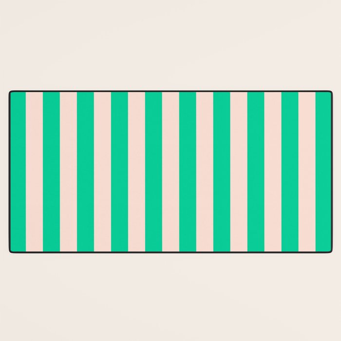 minted stripe  Desk Mat Gallery Image 3