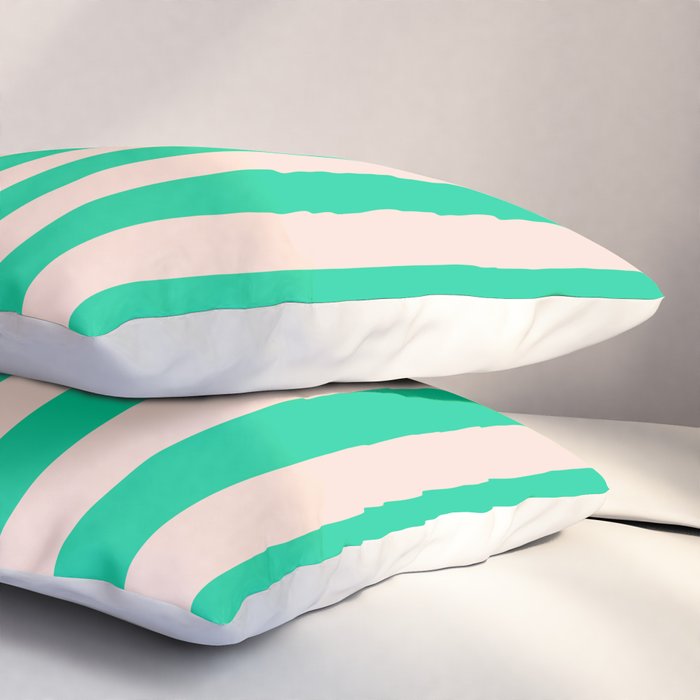 minted stripe  Pillow Sham Gallery Image 3
