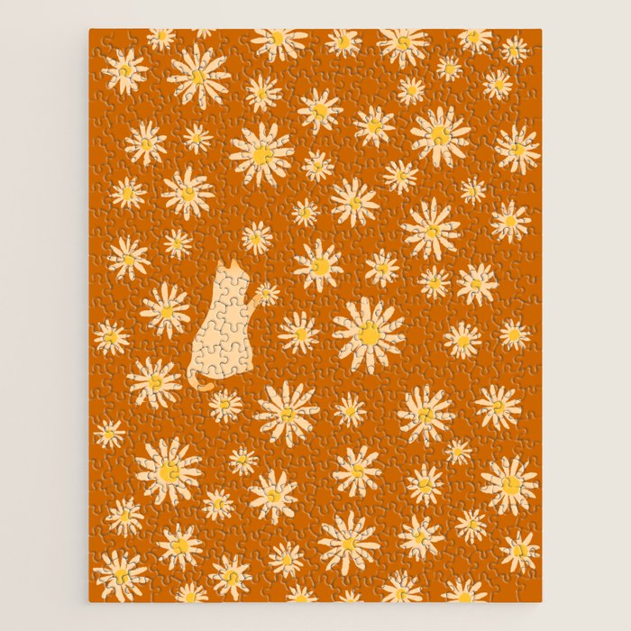 Hidden cat 44o Autumn flowers fall Jigsaw Puzzle Gallery Image 1