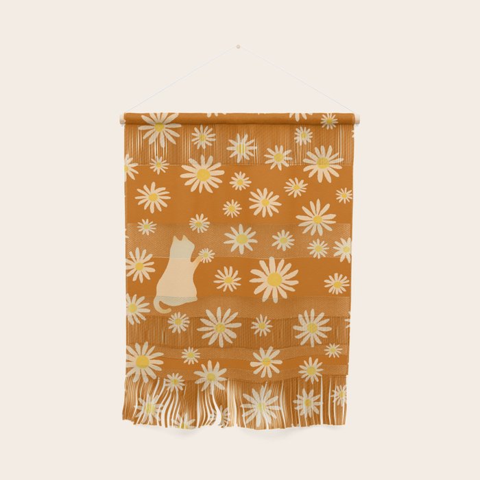 Hidden cat 44o Autumn flowers fall Wall Hanging Gallery Image 1