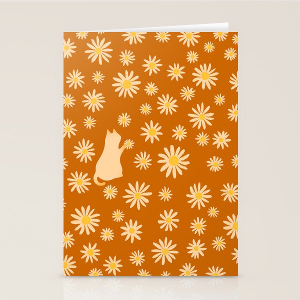 Hidden cat 44o Autumn flowers fall Stationery Card Gallery Image 2