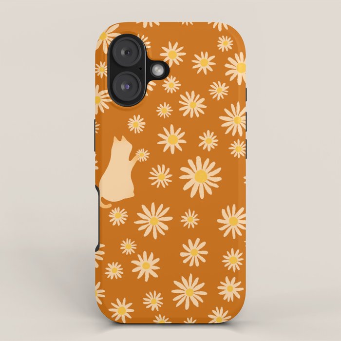 Hidden cat 44o Autumn flowers fall iPhone Case Gallery Image 1