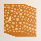 Hidden cat 44o Autumn flowers fall Wrapping Paper Gallery Image 3