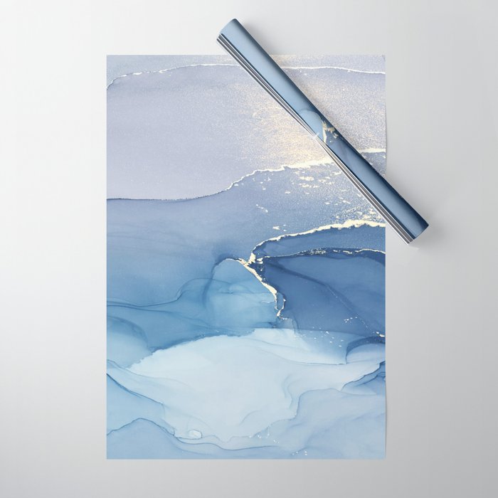 Abstract Blue Art Print By LandSartprints Wrapping Paper Gallery Image 1
