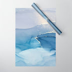 Abstract Blue Art Print By LandSartprints Wrapping Paper Gallery Image 1