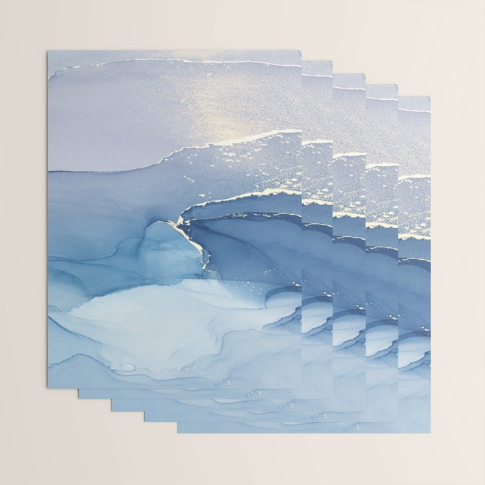 Abstract Blue Art Print By LandSartprints Wrapping Paper Gallery Image 3