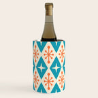 Mid Century Modern Atomic Age Googie Pattern 107 Turquoise and Orange Wine Chiller Gallery Image 1