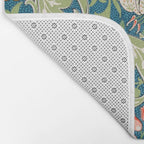 William Morris Golden Lily Green Blue Pink Vintage Floral Bath Mat Gallery Image 2