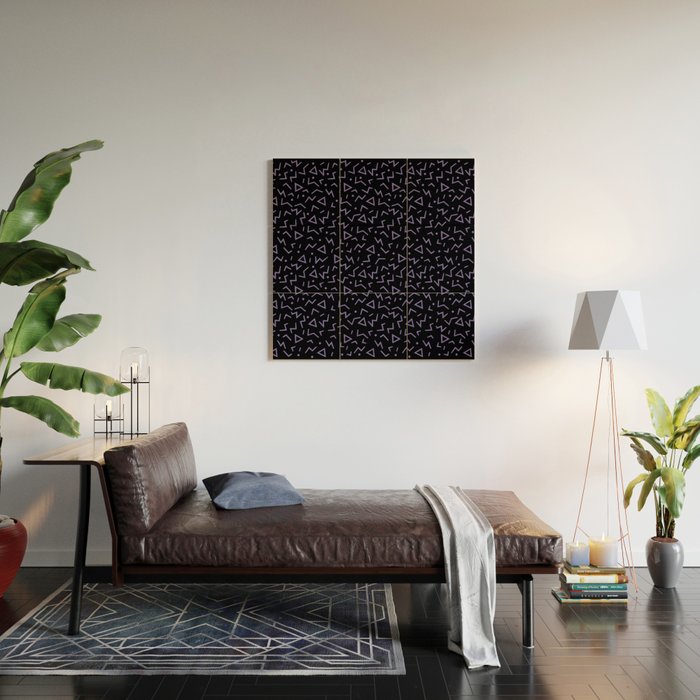 Memphis Pattern 15 - 80s Retro Wood Wall Art Gallery Image 2