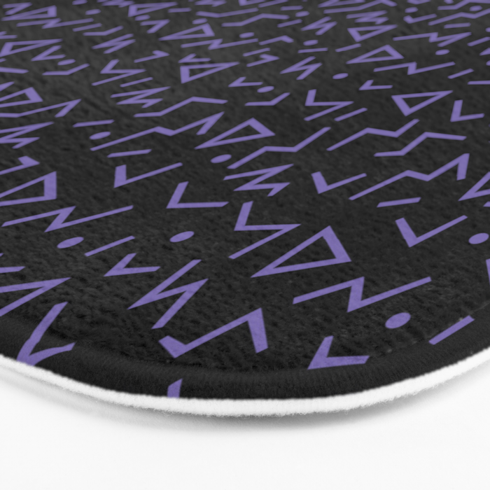 Memphis Pattern 15 - 80s Retro Bath Mat Gallery Image 3