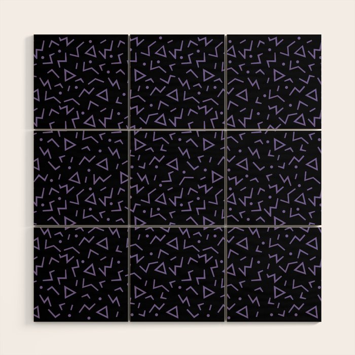Memphis Pattern 15 - 80s Retro Wood Wall Art Gallery Image 1
