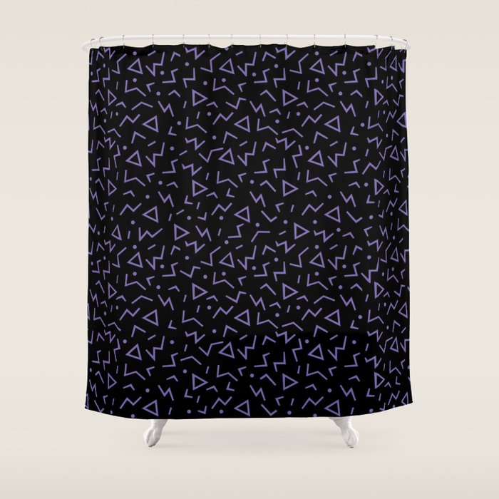 Memphis Pattern 15 - 80s Retro Shower Curtain Gallery Image 1