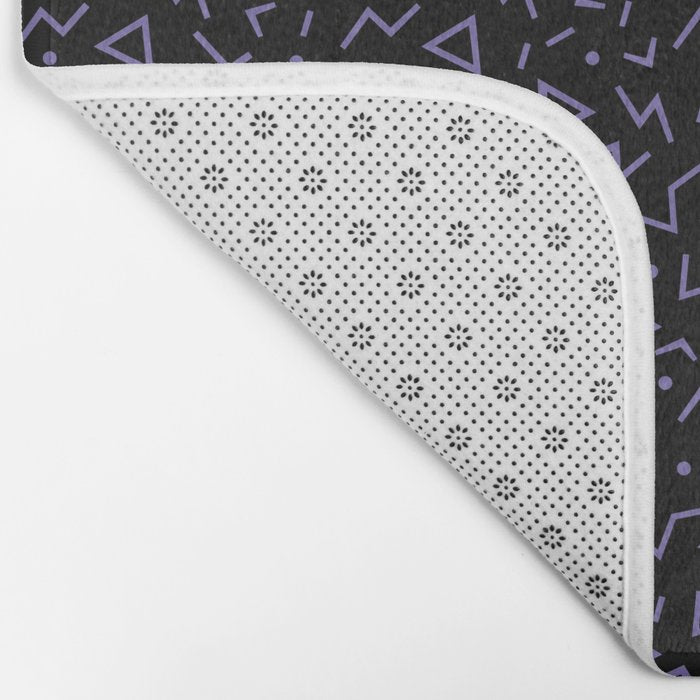 Memphis Pattern 15 - 80s Retro Bath Mat Gallery Image 2