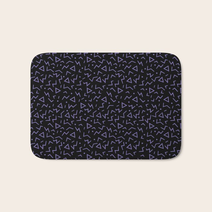 Memphis Pattern 15 - 80s Retro Bath Mat Gallery Image 1