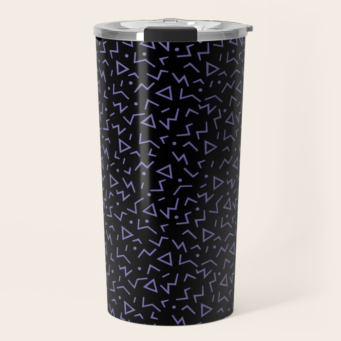 Memphis Pattern 15 - 80s Retro Travel Mug Gallery Image 1