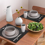 Aries Zodiac Star Constellation Line Art Black Placemat Gallery Image 2