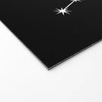 Aries Zodiac Star Constellation Line Art Black Welcome Mat Gallery Image 2