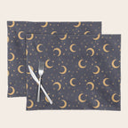 Goodnight Sky - Midnight and gold Placemat Gallery Image 1