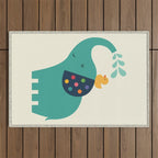 Keep Calm And Take A Shower Outdoor Rug Gallery Image 1