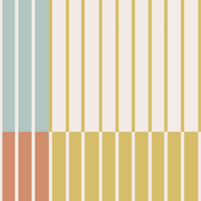 Color Block Line Abstract IX Coastal Beachy Coffee Mug Gallery Image 2